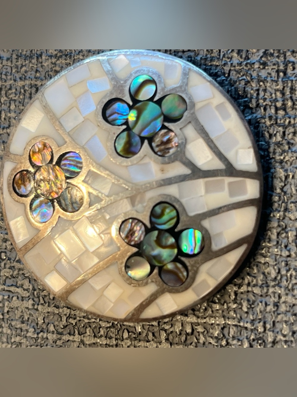925 vintage mother-of-pearl pendant